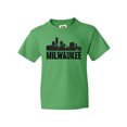 thumbnail image 1 of Inktastic Milwaukee Skyline Grunge Youth T-Shirt, 1 of 5