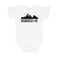 thumbnail image 1 of Inktastic Milwaukee Wisconsin City Skyline Boys or Girls Baby Bodysuit, 1 of 5