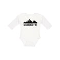 thumbnail image 1 of Inktastic Milwaukee Wisconsin City Skyline Boys or Girls Long Sleeve Baby Bodysuit, 1 of 5