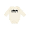 thumbnail image 1 of Inktastic Milwaukee Wisconsin City Skyline Boys or Girls Long Sleeve Baby Bodysuit, 1 of 5