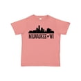 thumbnail image 1 of Inktastic Milwaukee Wisconsin City Skyline Boys or Girls Toddler T-Shirt, 1 of 5