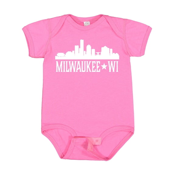 Inktastic Milwaukee Wisconsin Skyline Wi Cities Boys or Girls Baby Bodysuit