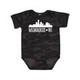 thumbnail image 1 of Inktastic Milwaukee Wisconsin Skyline Wi Cities Boys or Girls Baby Bodysuit, 1 of 5