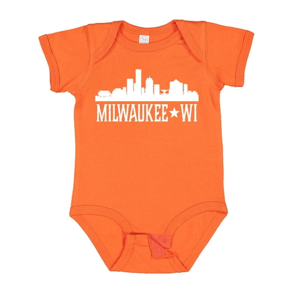 Inktastic Milwaukee Wisconsin Skyline Wi Cities Boys or Girls Baby Bodysuit