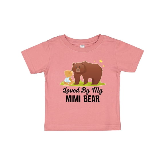 Inktastic Mimi Bear Loves Me Grandbaby Boys or Girls Baby T-Shirt