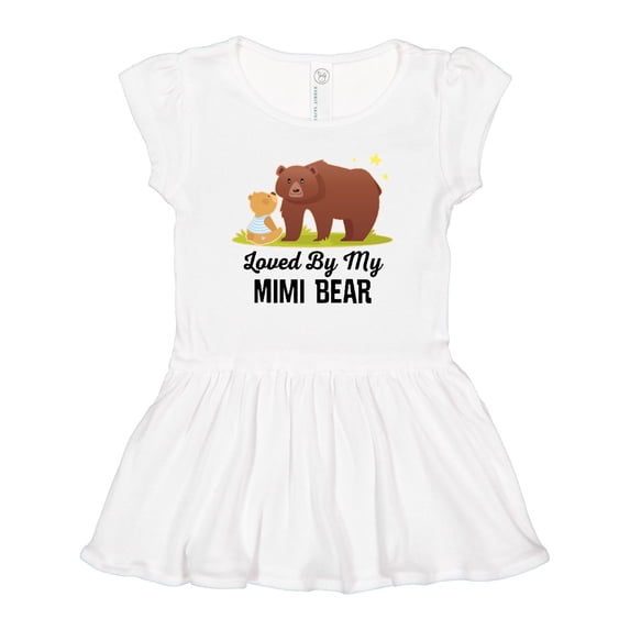 Inktastic Mimi Bear Loves Me Grandbaby Gift Girls Baby Dress