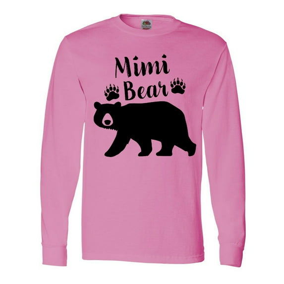 Inktastic Mimi Bear in Black Long Sleeve T-Shirt
