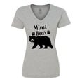 thumbnail image 1 of Inktastic Mimi Bear in Black Women's V-Neck T-Shirt, 1 of 5