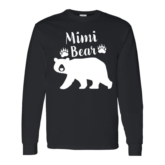 Inktastic Mimi Bear in White Long Sleeve T-Shirt
