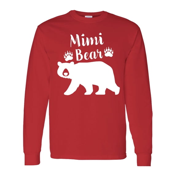 Inktastic Mimi Bear in White Long Sleeve T-Shirt