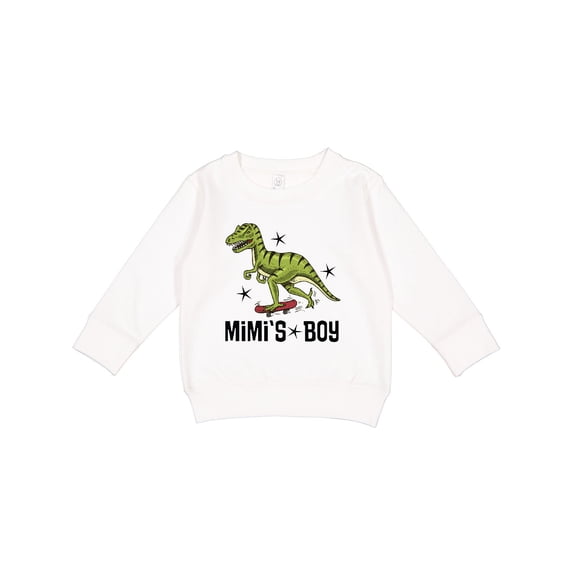 Inktastic Mimi Boy Grandson Dinosaur Toddler Sweatshirt