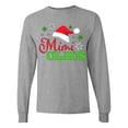 thumbnail image 1 of Inktastic Mimi Claus with Christmas Santa Hat and Snowflakes Long Sleeve T-Shirt, 1 of 5
