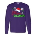 thumbnail image 1 of Inktastic Mimi Claus with Christmas Santa Hat and Snowflakes Long Sleeve T-Shirt, 1 of 5
