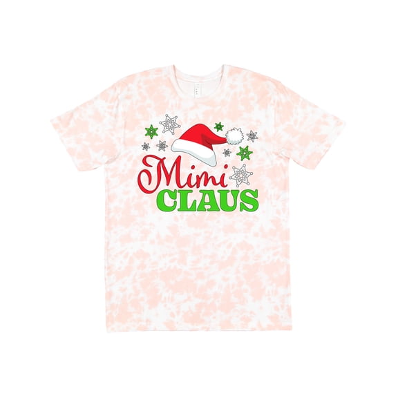 Inktastic Mimi Claus with Christmas Santa Hat and Snowflakes T-Shirt