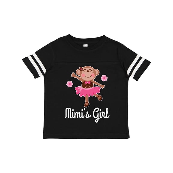 Inktastic Mimi Girl Ballerina Monkey Girls Toddler T-Shirt