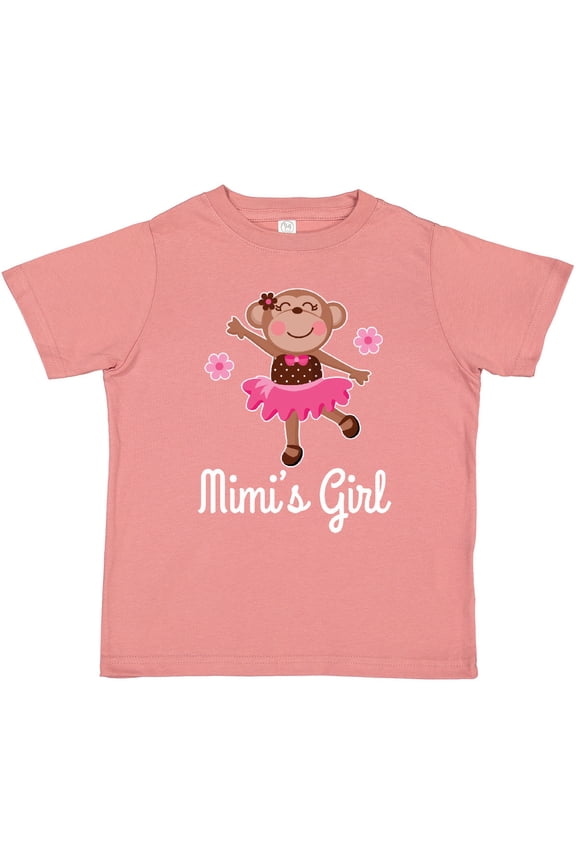 Mimi Girl Ballerina Monkey Girls Toddler T-Shirt