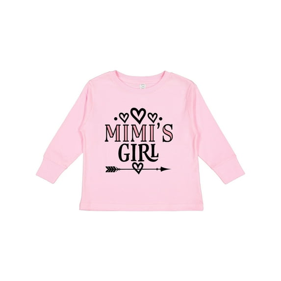 Inktastic Mimi Girl Granddaughter Girls Long Sleeve Toddler T-Shirt