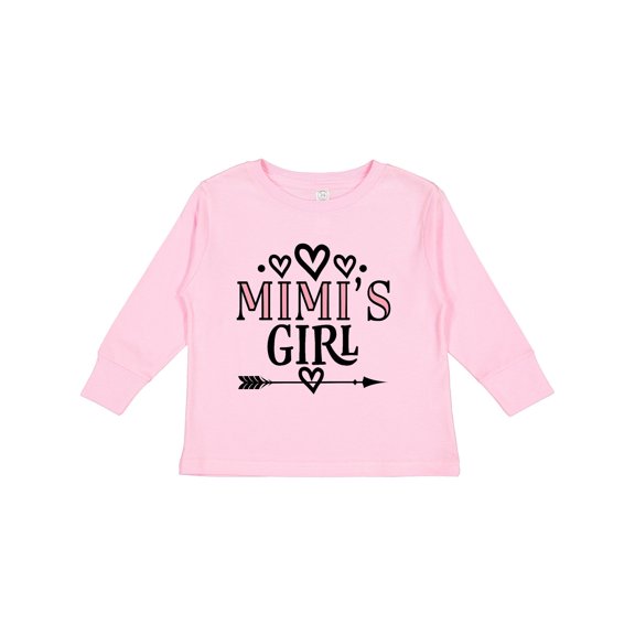Inktastic Mimi Girl Granddaughter Girls Long Sleeve Toddler T-Shirt