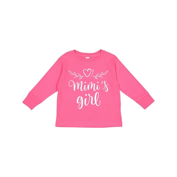 Inktastic Mimi Girl Granddaughter Girls Long Sleeve Toddler T-Shirt