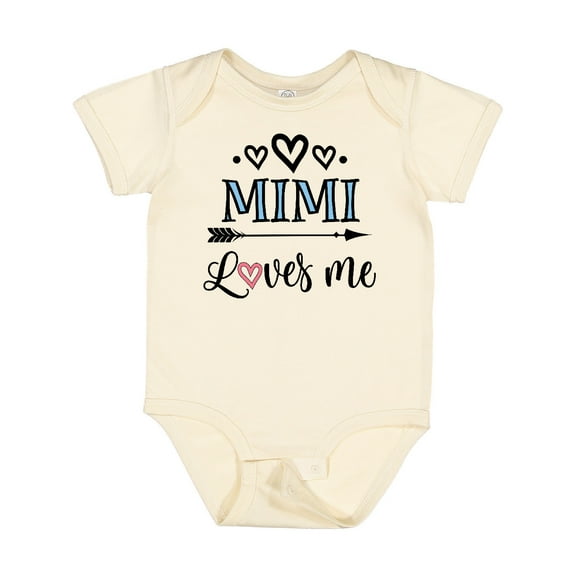 Inktastic Mimi Grandma Loves Me Girls Baby Bodysuit