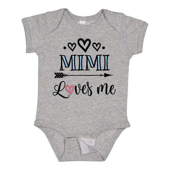 Inktastic Mimi Grandma Loves Me Girls Baby Bodysuit