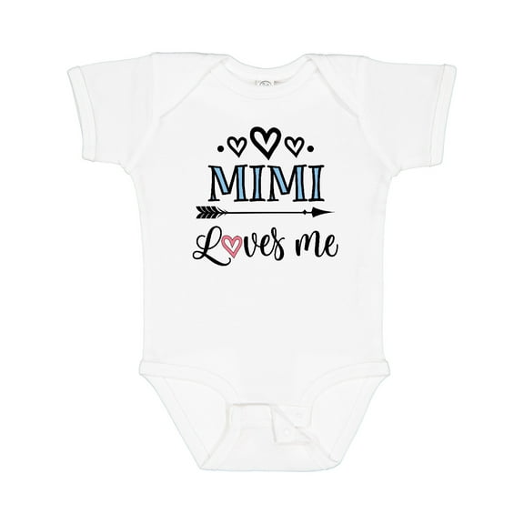Inktastic Mimi Grandma Loves Me Girls Baby Bodysuit