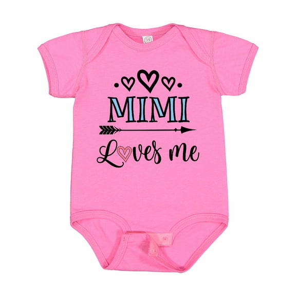 Inktastic Mimi Grandma Loves Me Girls Baby Bodysuit
