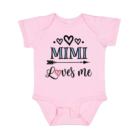 Inktastic Mimi Grandma Loves Me Girls Baby Bodysuit