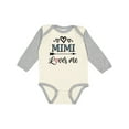 thumbnail image 1 of Inktastic Mimi Grandma Loves Me Girls Long Sleeve Baby Bodysuit, 1 of 5