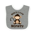 thumbnail image 1 of Inktastic Mimi Little Monkey Grandchild Boys or Girls Baby Bib, 1 of 4