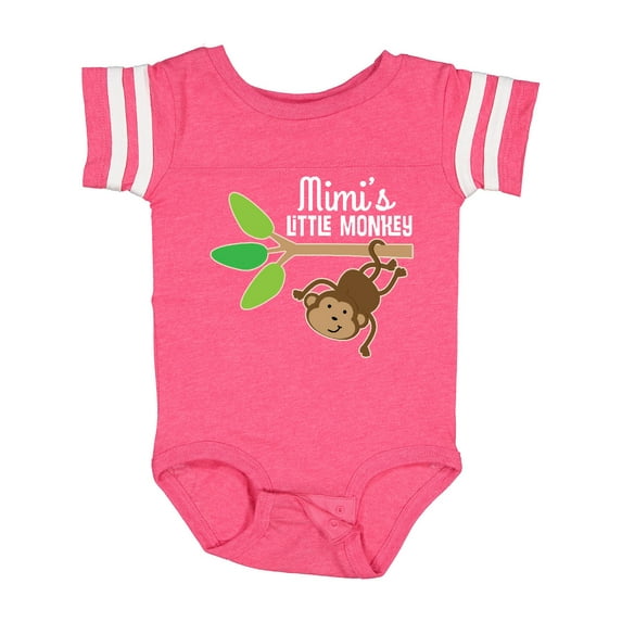 Inktastic Mimi Little Monkey Grandchild Boys or Girls Baby Bodysuit