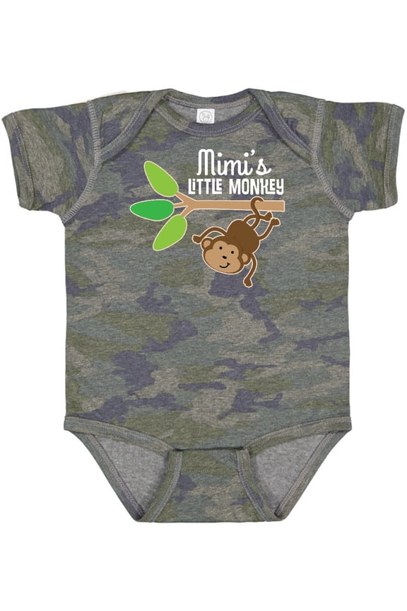 Mimi Little Monkey Grandchild Boys or Girls Baby Bodysuit