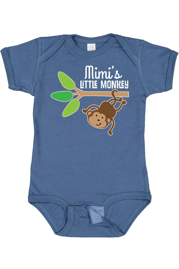 Mimi Little Monkey Grandchild Boys or Girls Baby Bodysuit