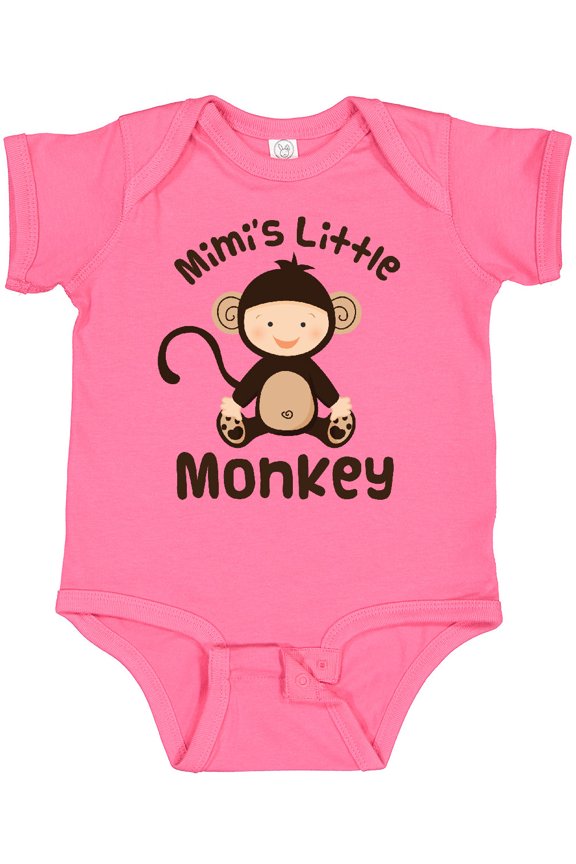 Mimi Little Monkey Grandchild Boys or Girls Baby Bodysuit