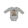 thumbnail image 1 of Inktastic Mimi Little Monkey Grandchild Boys or Girls Long Sleeve Baby Bodysuit, 1 of 5