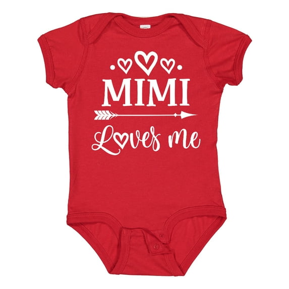 Inktastic Mimi Loves Me Baby Clothes Boys or Girls Baby Bodysuit