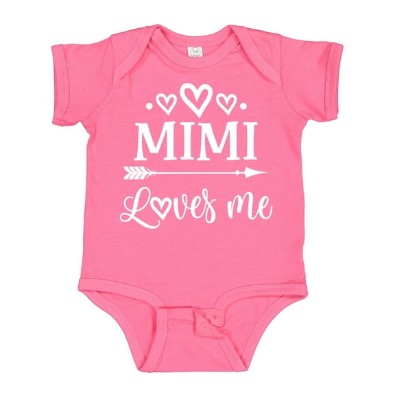 Inktastic Mimi Loves Me Baby Clothes Boys or Girls Baby Bodysuit