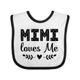 thumbnail image 1 of Inktastic Mimi Loves Me Baby Clothes Girl Girls Baby Bib, 1 of 4