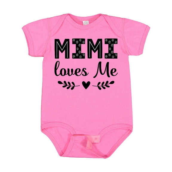Inktastic Mimi Loves Me Baby Clothes Girl Girls Baby Bodysuit