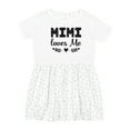 thumbnail image 1 of Inktastic Mimi Loves Me Baby Clothes Girl Girls Toddler Dress, 1 of 5
