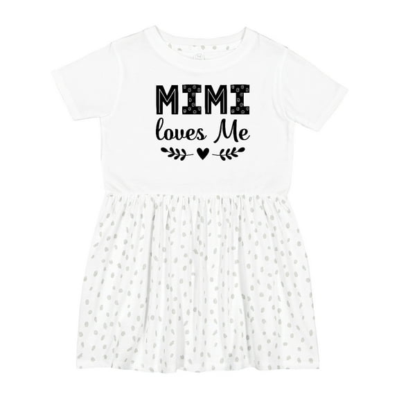Inktastic Mimi Loves Me Baby Clothes Girl Girls Toddler Dress
