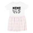 thumbnail image 1 of Inktastic Mimi Loves Me Baby Clothes Girl Girls Toddler Dress, 1 of 5