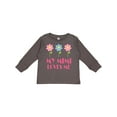 thumbnail image 1 of Inktastic Mimi Loves Me Daisies Girls Long Sleeve Toddler T-Shirt, 1 of 5
