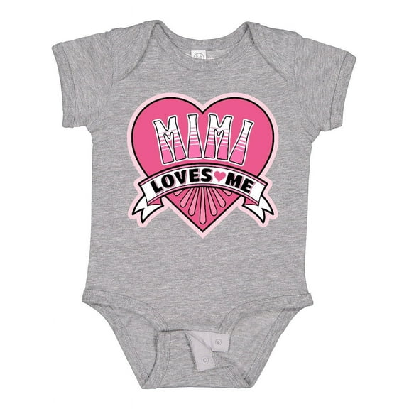 Inktastic Mimi Loves Me Girls Granddaughter Girls Baby Bodysuit