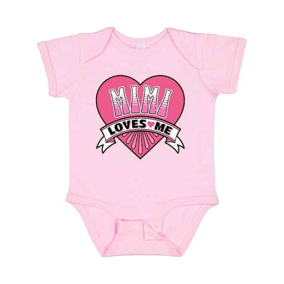 Inktastic Mimi Loves Me Girls Granddaughter Girls Baby Bodysuit