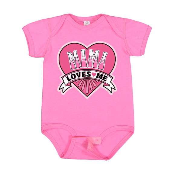 Inktastic Mimi Loves Me Girls Granddaughter Girls Baby Bodysuit