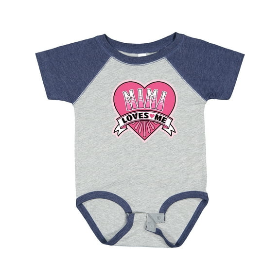 Inktastic Mimi Loves Me Girls Granddaughter Girls Baby Bodysuit