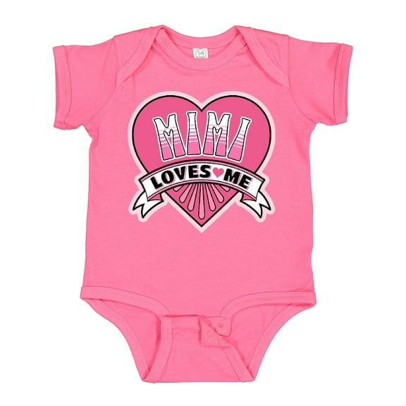 Inktastic Mimi Loves Me Girls Granddaughter Girls Baby Bodysuit