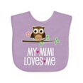 thumbnail image 1 of Inktastic Mimi Loves Me Girls Owl Girls Baby Bib, 1 of 4