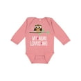 thumbnail image 1 of Inktastic Mimi Loves Me Girls Owl Girls Long Sleeve Baby Bodysuit, 1 of 5